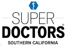 Super Doctors Southern California logo with a blue medical symbol above the text.